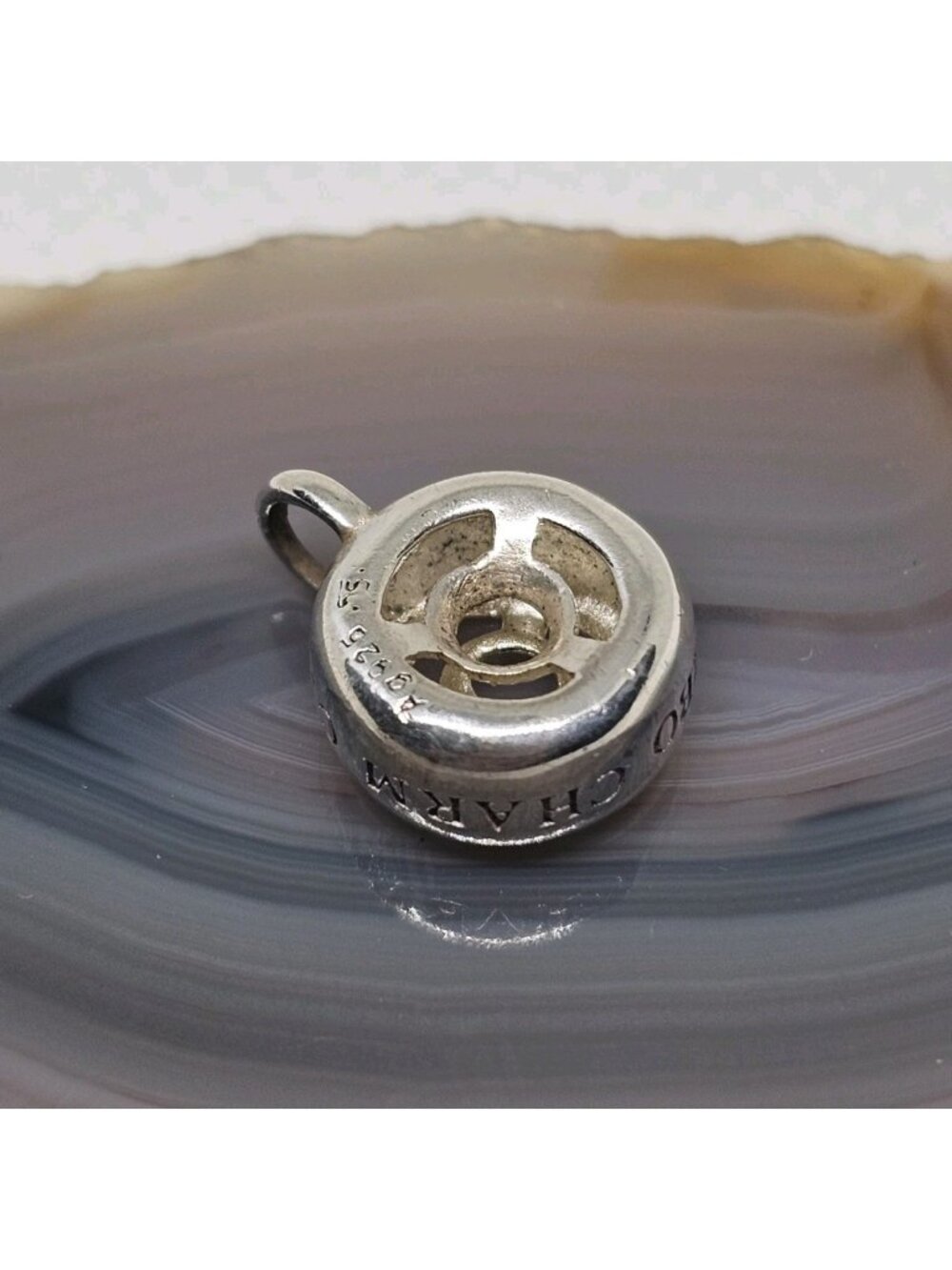 Thomas Sabo Charm Club Sterling Silver Vintage Round Charm Pendant for Bracelet